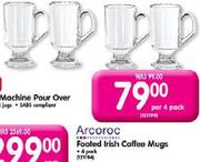 Arcoroc Footed Irish Coffee Mugs Per 4 Pack