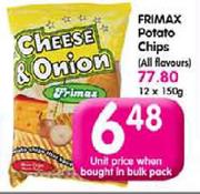 Frimax Potato Chips(All Flavours)-150Gm