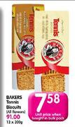 Bakers Tennis Biscuits - 200g Each