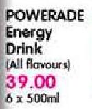 Powerade Energy Drink-6 x 500ml