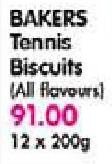 Bakers Tennis Biscuits-12 x 200g