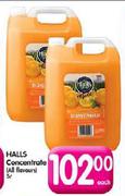 Halls Concentrate - 5L Each