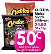 Cheetos Maize Snack - 16g Each
