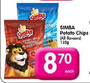 Simba Potato Chips - 125g Each