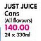 Just Juice Cans-24 x 330ml