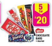 Nestle Chocolate Bars Assorted - 5's