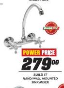 Build It Nandi Wall Mounted Sink Mixer 