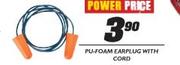 Pu-Foam Earplug With Cord