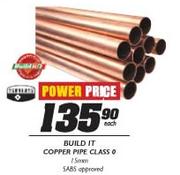 Build It Copper Pipe Class 0-15mm Each