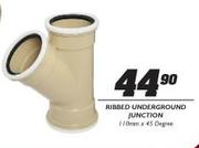 Ribbed Underground Junction-110mmx45 Degree