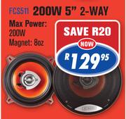 Dixon Car Speakers 200W 5"-2Way(FCS511)