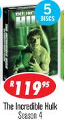 The Incredible Hulk Season 4 DVD-5 discs