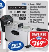 Dixon 3Ltr Stainless Steel Deep Fryer(DF035)