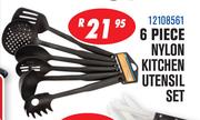 6 Piece Nylon Kitchen Utensil Set
