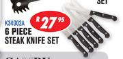 6 Piece Steak Knife Set(K34002A)