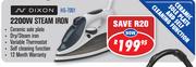 Dixon 2200W Steam Iron(HG-7001)