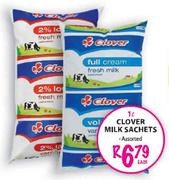 Clover Milk Sachets-1Ltr Each