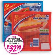 Enterprise Red or Smoked Viennas-1kg Each