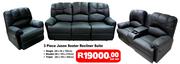 3 Piece Jason Seater Recliner Suite-Per Set