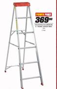 Household Aluminium A-Frame Ladder 90Kg - Each