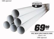 SABS PVC New Spec Waste Pipe -Each