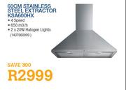 Smeg 60cm Stainless Steel Extractor(KSA600HX)-Each