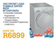 Siemens 7kg Front Load Tumble Dryer Inox(WT34V10XZA)-Each
