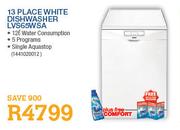 Smeg 13 Place White Dishwasher(LVS65WSA)-Each