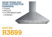 Smeg 90cm Stainless Extractor(KSA900HX)-Each