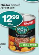 Rhodes Smooth Apricot Jam-900g + 100g Free