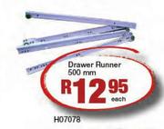 Drawer Runner 500mm(H07078)-Each