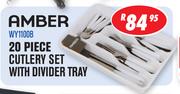 Amber 20 Piece Cutlery Set With Divider Tray (WY1100B)