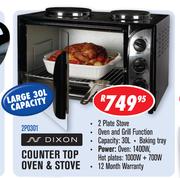 Dixon Counter Top Oven & Stove (2P0301)-30L