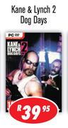 PC Games Kane & Lynch 2 Dog Days