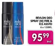 Revlon Spray (M) Fire & Ice Asstd-6X120ml