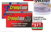 CrampEase Regular Or Nite-30 Capsules Each