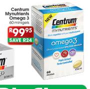 Centrum Mynutrients Omega 3-60 Minigels