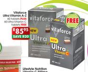 Vitaforce Ultra Vitamin A-Z-60 Tablets+ Free 60 Ultra Vitamin C Tablets