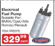  Femo Electric Fuel Pump-Each