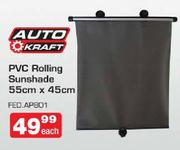 Auto Craft PVC Rolling Sunshade 55cmx45cm-Each