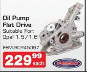 Femo Oil Pump Flat Drive-Each