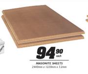 Masonite Sheets-2240mmx1220mmx3.2mm Each