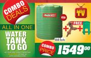 Build It 2200Lt Water Tank + PVC Tank & PVC Lockable Cover-Per Pack