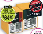 Foodco Value 3 Pack Gouda Or Cheddar Cheese