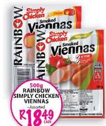 Rainbow Simply Chicken Viennas-500g
