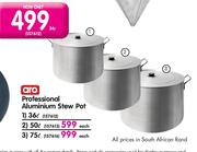 Aro Professional Aluminium Stew Pot-36ltr Each