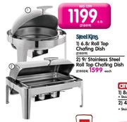 Steel King 9L Stainless Steel Roll Top Chafing Dish-Each
