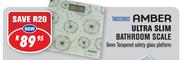 Amber Ultra Slim Bathroom Scale-Each
