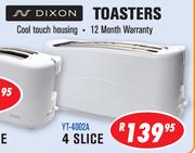 Dixon 4-Slice Toaster-Each