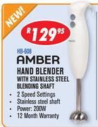 Amber Hand Blender With Stainless Steel Blending Shaft-Each
